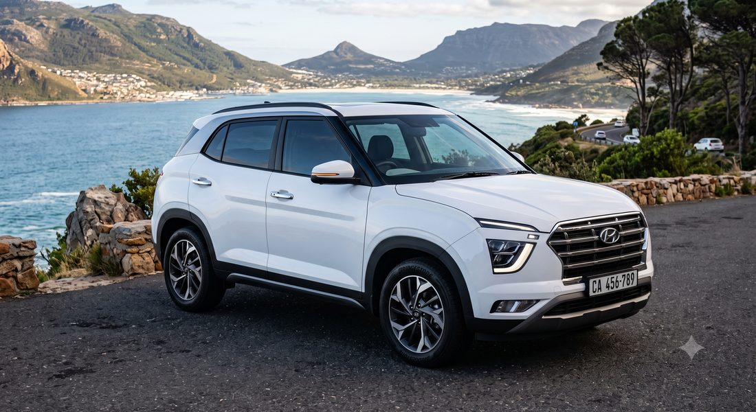 White Hyundai Creta compact SUV
